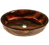 Large Oval Glass Vessel Sink