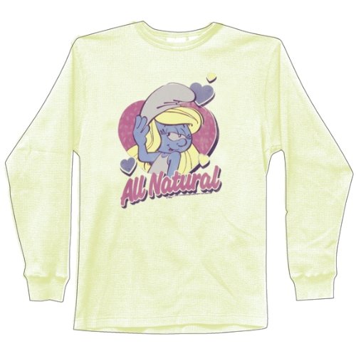 Smurfs - Smurfette All Natural Juniors Thermal - X-Large