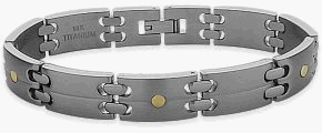 Men’s Designer 18 Karat & Titanium Bracelet
