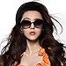 HuaYang Lady's Vintage Big Frame Sunglasses Goggles Shades Eyeglass(Leopard)
