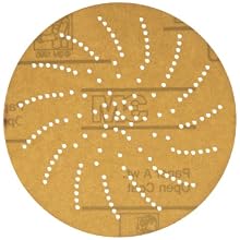 3M Clean Sanding Disc 216U, A Weight Paper, Hook and Loop Attachment, Aluminum Oxide, 5" Diameter, P220 Grit (Pack of 100)