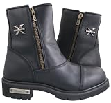 Mens Black Supremacy Double Zipper Boot
