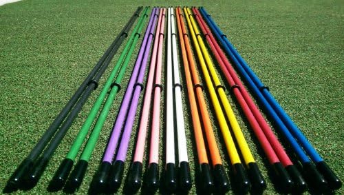 Golfnsticks Golf Alignment Sticks (2-pack) Made In USA! Team Colors! Always Free Shipping! CYBER DECEMBER SALE!!!!!