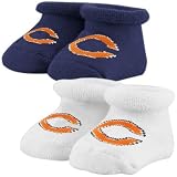 Chicago Bears Infant Navy Blue 2-Pack Bootie Socks