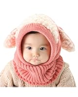 Datework Winter Baby Kids Girls Boys Warm Woolen Coif Hood Scarf Caps Hats