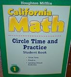Mathmatics, Circle Time and Practice Book Level 1: Houghton Mifflin Mathmatics California (Hmm California Math 2008)
