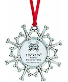 Rockin' Doggie Pewter Ornament, Snowflake/Picture