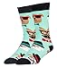Oooh Yeah Men's Crew Funny Novelty Socks Dapper Dogs