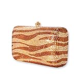 Rippling Swarovski Crystal Clutch Bag