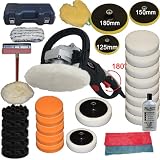 Zoom Produkt-Bild: Poliermaschine + Set2 inkl. 180° Drehgriff + 0-3000 U/min Funktion