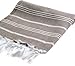 Cacala 100% Turkish Cotton Kitchen Tea Towels, Highly Absorbent Luxury Soft Quick Drying Dish Towel with Hanging Loop for Gym, Yoga, Bath, Sports, Cleaning and Kitchen (23 x 36)