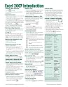 Microsoft Excel 2007 Introduction Quick Reference Guide (Cheat Sheet of Instructions, Tips & Shortcuts - Laminated)