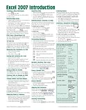 Microsoft Excel 2007 Introduction Quick Reference Guide (Cheat Sheet of Instructions, Tips & Shortcuts - Laminated)