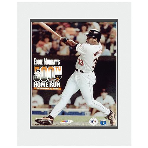 Baltimore Orioles Eddie Murray 500Th Home Run Matted Photo