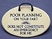 Poor planning on your part does not constitute an emergency for me. Mountain Meadows ceramic plaques and wall tiles with funny saying or quote. Made by Mountain Meadows in the USA.