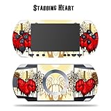 Protective Vinyl Skin Decal for SONY PSP - Stabbing Heart