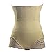 HOLYSNOW Women High Waist Cincher Pads Enhancer Underwear Panties Beige XL/2X