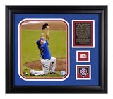 Carlos Zambrano Chicago Cubs - No Hitter - Framed 8x10 Photograph wiuth Game Used Baseball Piece, Team Medallion and Descriptive Plate