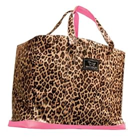 <b>Bungalow Scout Original Dean-O Tote Bag, Leopard / Pink Faux Leather Trim, 12126</b>