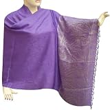 Royal Kraft提供 Apparel & Shoes Online Shop Ranking 5. Handmade Self Design Viscose Stole With Golden Border Women Outerwear Dress (Free Shipping) Stle0054r