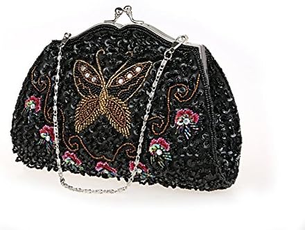 Beaded handbag/Butterfly Clutch/Flowers Tote/Ms. banquet package/Evening Bags/Dress package