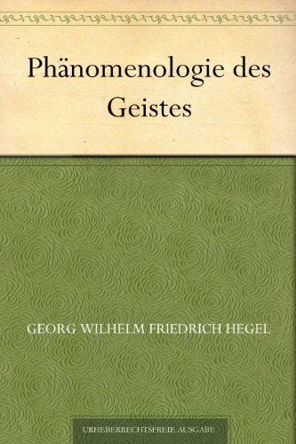 Buch - Cover Phänomenologie des Geistes - Georg Wilhelm Friedrich Hegel - 