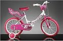 Dino Kinderfahrrad 16 Zoll rosa/weiß Nr. 164-RN