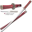 Samurai Sword - Traditional Red Samurai Sword, 38 1/4" L