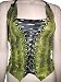 Gasoline Glamour Lime Snake Custom Leather Vest