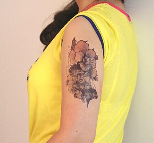GC Wage and Flower on Back Arm Waist Temporary Tattoo Sticker SB-62
