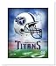Tennessee Titans NFL Double Matted 8x10 Photograph Team Logo and Football Helmet Collage