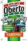 Oh Boy! Oberto Natural Style Teriyaki Turkey Jerky, 3.5-Ounce Packages (Pack of 4)