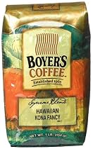 Boyer's Coffee Hawaiian Kona Extra Fancy, 16-Ounce Bags