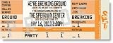 Orange Grand Opening Ticket Invitations
