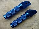 Foot Pegs - Rear Passenger - Honda CBR 600RR 03-08, 1000RR 04-08, 600 F2 F3 F4 F4i 91-06, 900RR 92-99, 929RR 00-01, 954RR 02-03, 1100xx 97-03, 1000F 91-96, VTR 1000 98-03, RVT 1000 RC51 SP1 & SP2, CB1000, VFR 750, VFR 800 - Blue