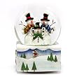 Snowman Family Square Base - Water Globe Snowman Family Square Base - Water Globe
