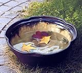 ★ギフト包装承ります★ ビードロ流し輪花水鉢　13号　【信楽焼　水鉢】 　/ お楽しみグッズ(キッチン用品)付きセット