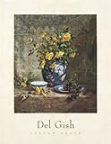 IMAGE OF Yellow Roses HIGH QUALITY CANVAS Print With Light Added BRUSHSTROKES Del Gish 27x36