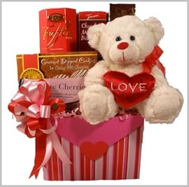 Be Mine Valentine's Day Gourmet Food Gift Box (Small) - A great Gift Basket Idea! -