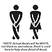 Vertigo Creative Products Restroom Door Decal Set Legs Crossed - Gotta Go (Men/Women) Décor Sticker Vinyl - Funny