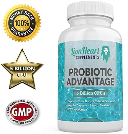 Probiotic Advantage Supplement - FREE eBook - Great Healthy Lifestyle with Huge Benefits For your Body - For Women + Men - 7 Best Strains: 5 Billion CFU - Acidophilus + Bacillus Subtillus - Lactobacillus + Bifidobacterium - All Natural Ingredients - Boost Digestive System - 60 Vegetarian caps - Improve Gut and Immune System - No Side Effects Safe Use - ****60 Day Money Back Guarantee****