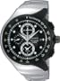 Seiko Men's SNAD43 Alarm Chronograph Black Ion Finish Bezel  Watch