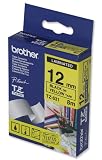 Brother P-touch TZ Label Tape 12mmx8m Black on Yellow Ref TZ631