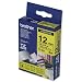 Brother P-touch TZ Label Tape 12mmx8m Black on Yellow Ref TZ631