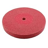 uxcell バフホイール　研磨砥石　 ナイロン 研磨材 研磨加工 ステンレススチール研磨 直径203mm レッド 180グリット