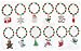 Christmas Wine Charms