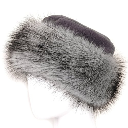 Futrzane Faux Fake Fur Hat with Fleece Russian Cossack Winter Ladies Women
