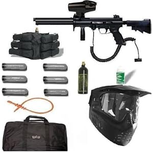 TIPPMANN A5 PAINTBALL Gun Stealth Flatline SNIPER SET
