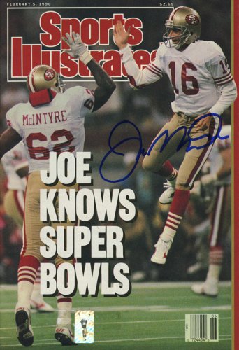 Joe Montana Sports Illustrated Autograph Poster
