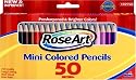 RoseArt 50ct Half Size Coloured Pencils